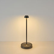 Wireless USB LED Desk Lamp, Dimmable Bedside Reading Light, Touch Control, Modern Metal