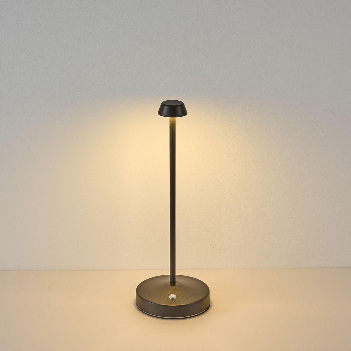Wireless USB LED Desk Lamp, Dimmable Bedside Reading Light, Touch Control, Modern Metal