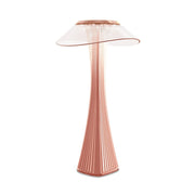 Small Waist Table Lamp, LED Touch Charging, 3-Color Dimmable, USB, Bedside Night Light – Rose Gold