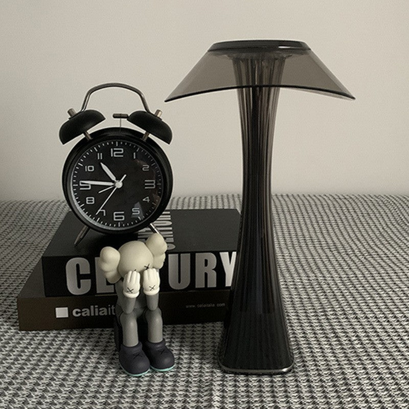 Small Waist Table Lamp, LED Touch Charging, 3-Color Dimmable, USB, Bedside Night Light