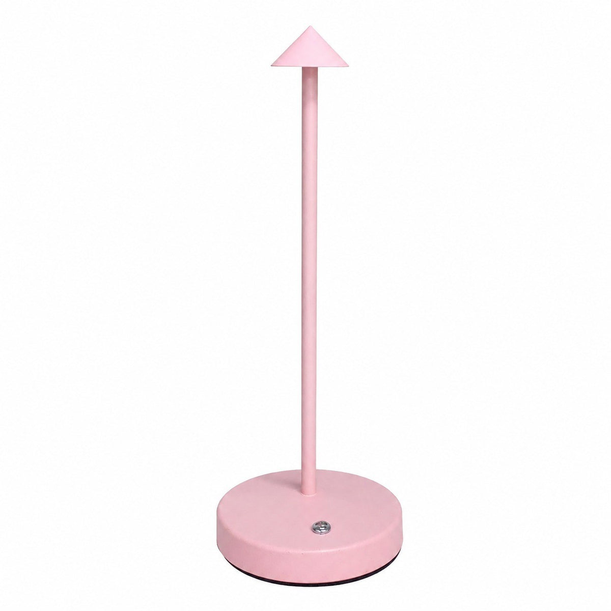 LED Table Lamp for Bedroom, Modern Simple Metal Desk Lamp, Wireless – Pink