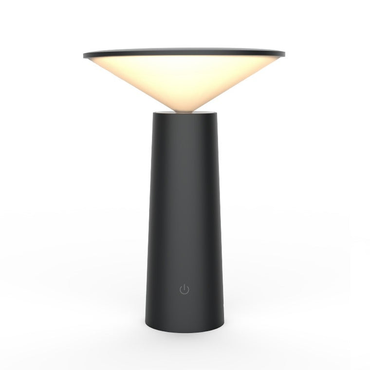 LED Table Lamp, Scandinavian Minimalist, USB Charging, Night Light for Bedside Restaurant – Black