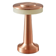 LED Metal Table Lamp, Touch 3-Color Night Light, Portable Bedside Dumbbell Lamp for Bedroom