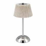 Chinese Style Pleated Fabric Night Light, Bauhaus Luxury, Touch Switch, for Bedroom Living – Type b-beige luxury silver