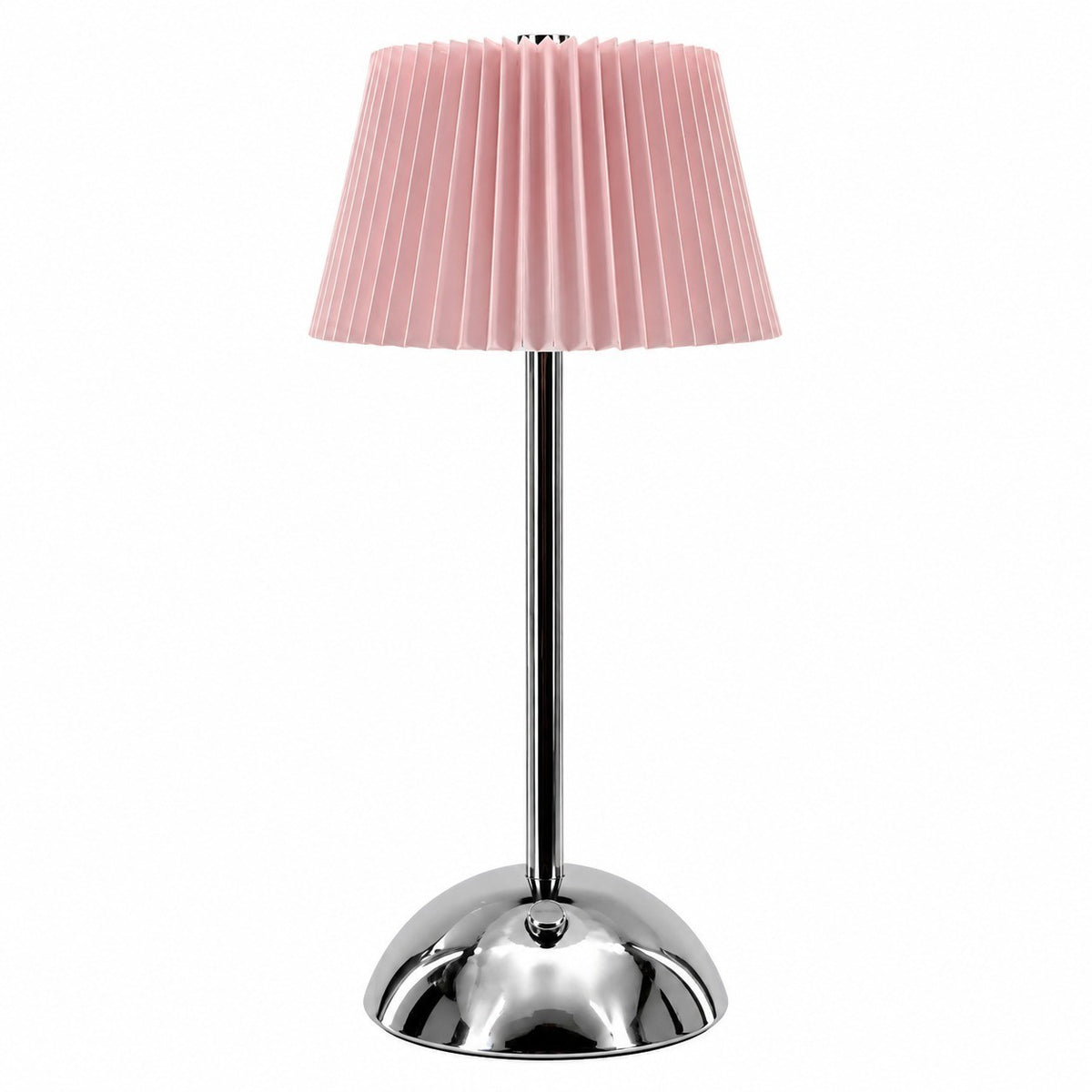 Chinese Style Pleated Fabric Night Light, Bauhaus Luxury, Touch Switch, for Bedroom Living – Type b-pink luxury silver