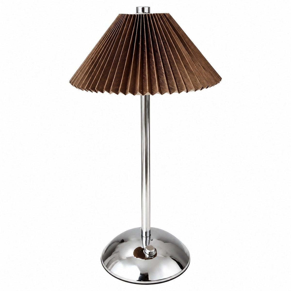 Chinese Style Pleated Fabric Night Light, Bauhaus Luxury, Touch Switch, for Bedroom Living – Type c-coffee luxury silver