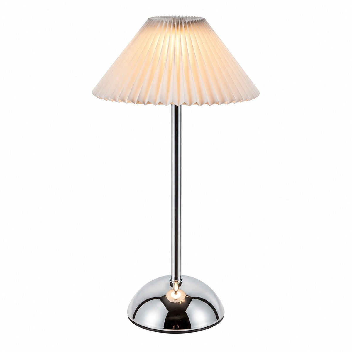 Chinese Style Pleated Fabric Night Light, Bauhaus Luxury, Touch Switch, for Bedroom Living – Type c-pink luxury silver
