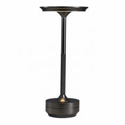 Rechargeable Outdoor Table Lamp, Touch Sensor Night Light, Color Changing, Metal, Modern – Aluminum ufo a-style, black