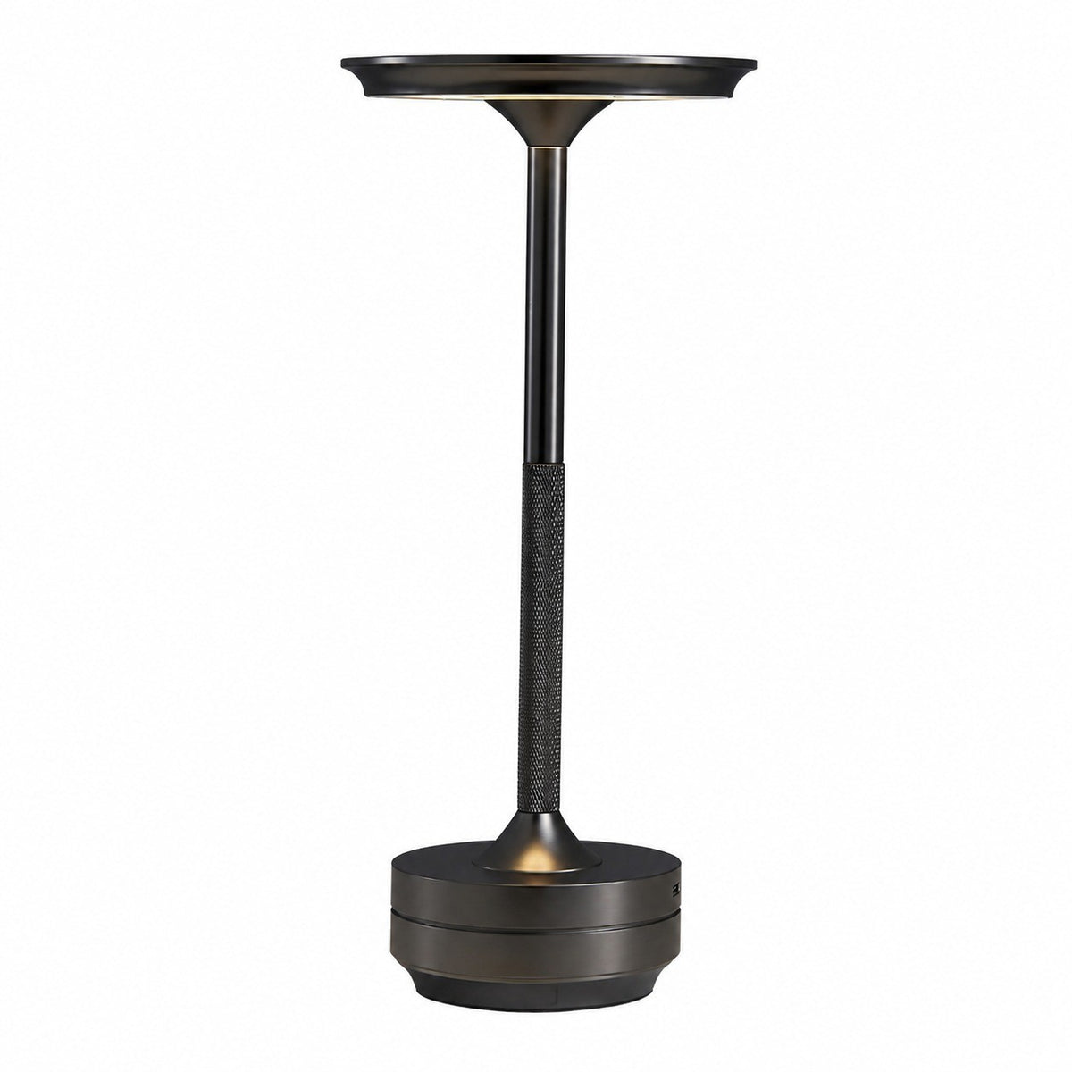 Rechargeable Outdoor Table Lamp, Touch Sensor Night Light, Color Changing, Metal, Modern – Aluminum ufo a-style, black