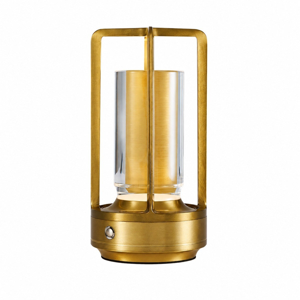 Rechargeable Outdoor Table Lamp, Touch Sensor Night Light, Color Changing, Metal, Modern – Aluminum cross, gold finish