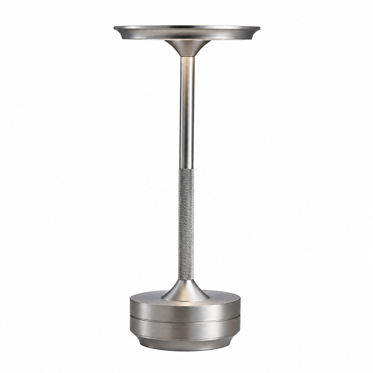 Rechargeable Outdoor Table Lamp, Touch Sensor Night Light, Color Changing, Metal, Modern – Aluminum ufo a-type, silver finish