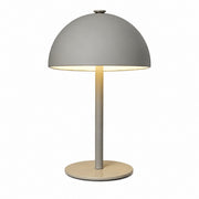 Rechargeable Table Lamp, Nordic Flower Bud Design, Bedside Night Light, Living Room Bedroom – Grey