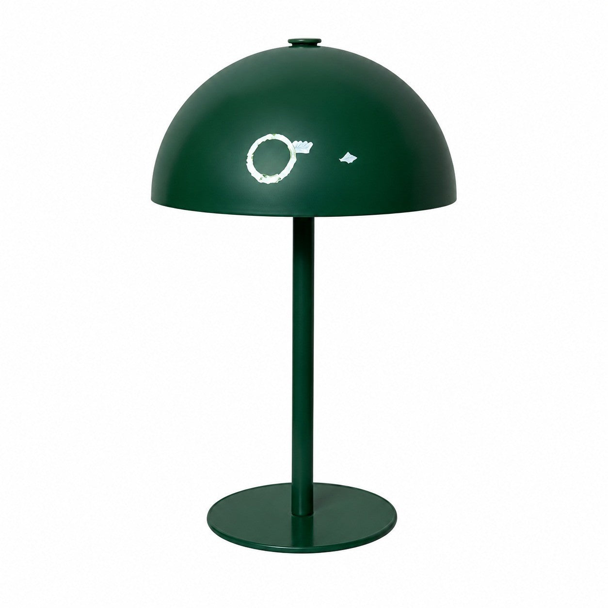 Rechargeable Table Lamp, Nordic Flower Bud Design, Bedside Night Light, Living Room Bedroom – Dark green