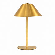 Modern Mushroom Table Lamp, Nordic Style, Metal, Bedside Night Light for Living Room Bedroom – Gold (15x23)