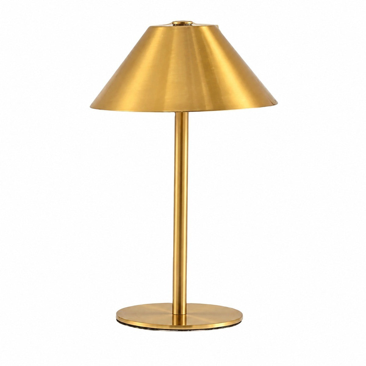 Modern Mushroom Table Lamp, Nordic Style, Metal, Bedside Night Light for Living Room Bedroom – Gold (15x23)