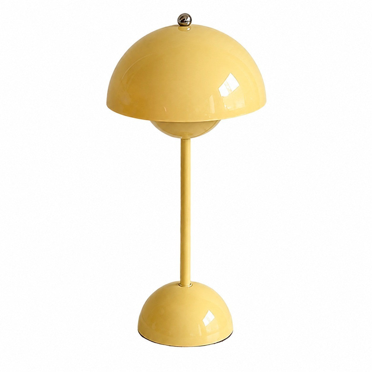 Danish Retro Flower Bud Table Lamp, Metal, Modern Simple, Living Room Bedroom Night Light – Yellow