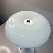 Rechargeable Mushroom Table Lamp, Cream Color, Bedside Night Light, Creative Desk Decor for