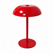 Metal Mushroom Table Lamp, American Retro, Night Light, for Bedroom Bar Hotel – Bright red