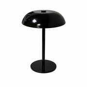Metal Mushroom Table Lamp, American Retro, Night Light, for Bedroom Bar Hotel – Black