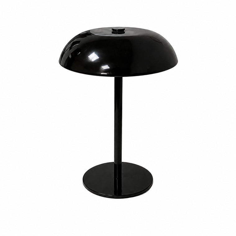 Metal Mushroom Table Lamp, American Retro, Night Light, for Bedroom Bar Hotel – Black