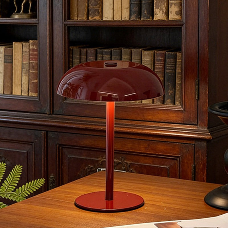 Metal Mushroom Table Lamp, American Retro, Night Light, for Bedroom Bar Hotel
