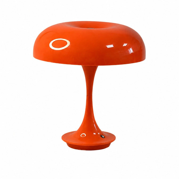 Rechargeable Mushroom Table Lamp, Cream Color, Bedside Night Light, Creative Desk Decor for – Orange