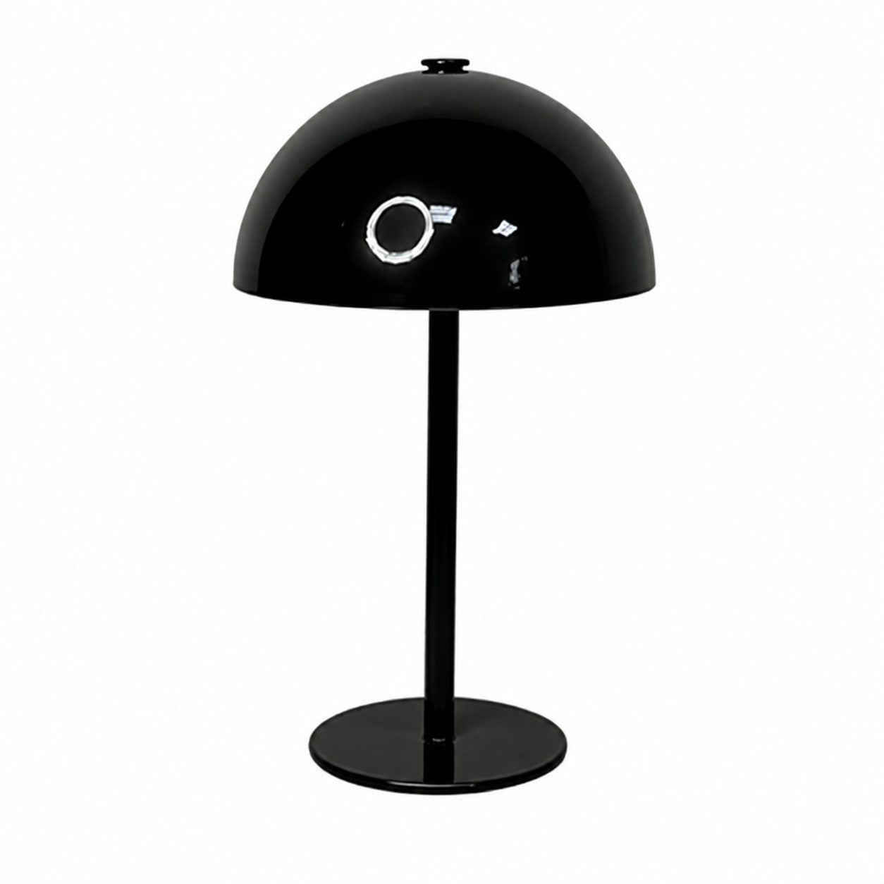 Rechargeable Table Lamp, Nordic Flower Bud Design, Bedside Night Light, Living Room Bedroom – Black