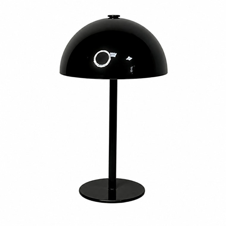 Rechargeable Table Lamp, Nordic Flower Bud Design, Bedside Night Light, Living Room Bedroom – Black