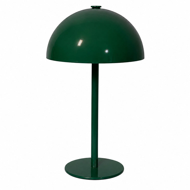 Retro Flower Bud Table Lamp, Metal Bedside Desk Lamp, Yellow, Creative Atmosphere Lighting – Dark green