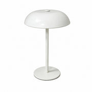 Metal Mushroom Table Lamp, American Retro, Night Light, for Bedroom Bar Hotel – White