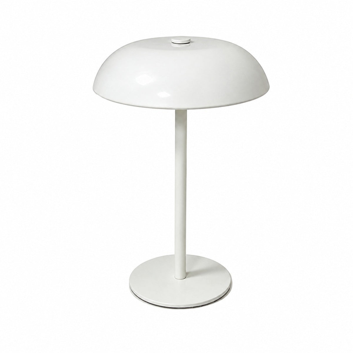 Metal Mushroom Table Lamp, American Retro, Night Light, for Bedroom Bar Hotel – White