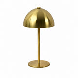 Metal Mushroom Table Lamp, Flower Bud Design, Bedside Nightstand Light, Living Room Decor – Gold