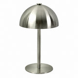 Metal Mushroom Table Lamp, Flower Bud Design, Bedside Nightstand Light, Living Room Decor – Silver