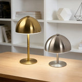 Metal Mushroom Table Lamp, Flower Bud Design, Bedside Nightstand Light, Living Room Decor