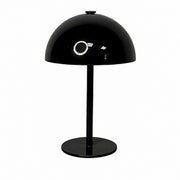 Retro Flower Bud Table Lamp, Metal Bedside Desk Lamp, Yellow, Creative Atmosphere Lighting – Black