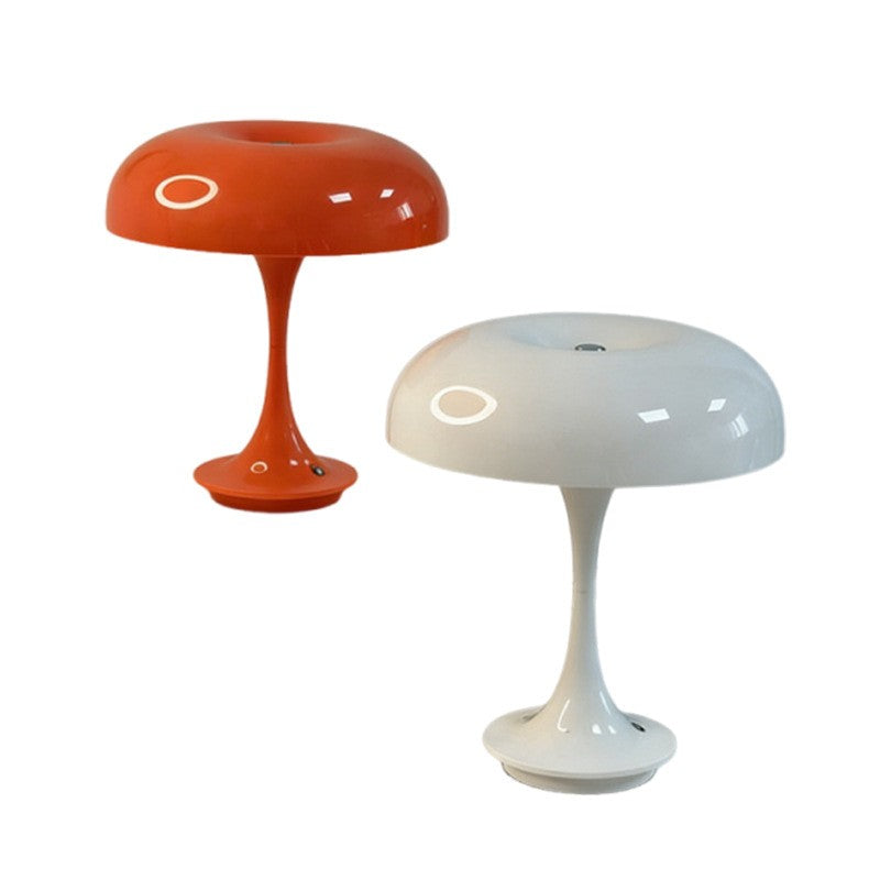 Rechargeable Mushroom Night Light, Cream Style, Table Lamp for Bedroom, Restaurant, Hotel