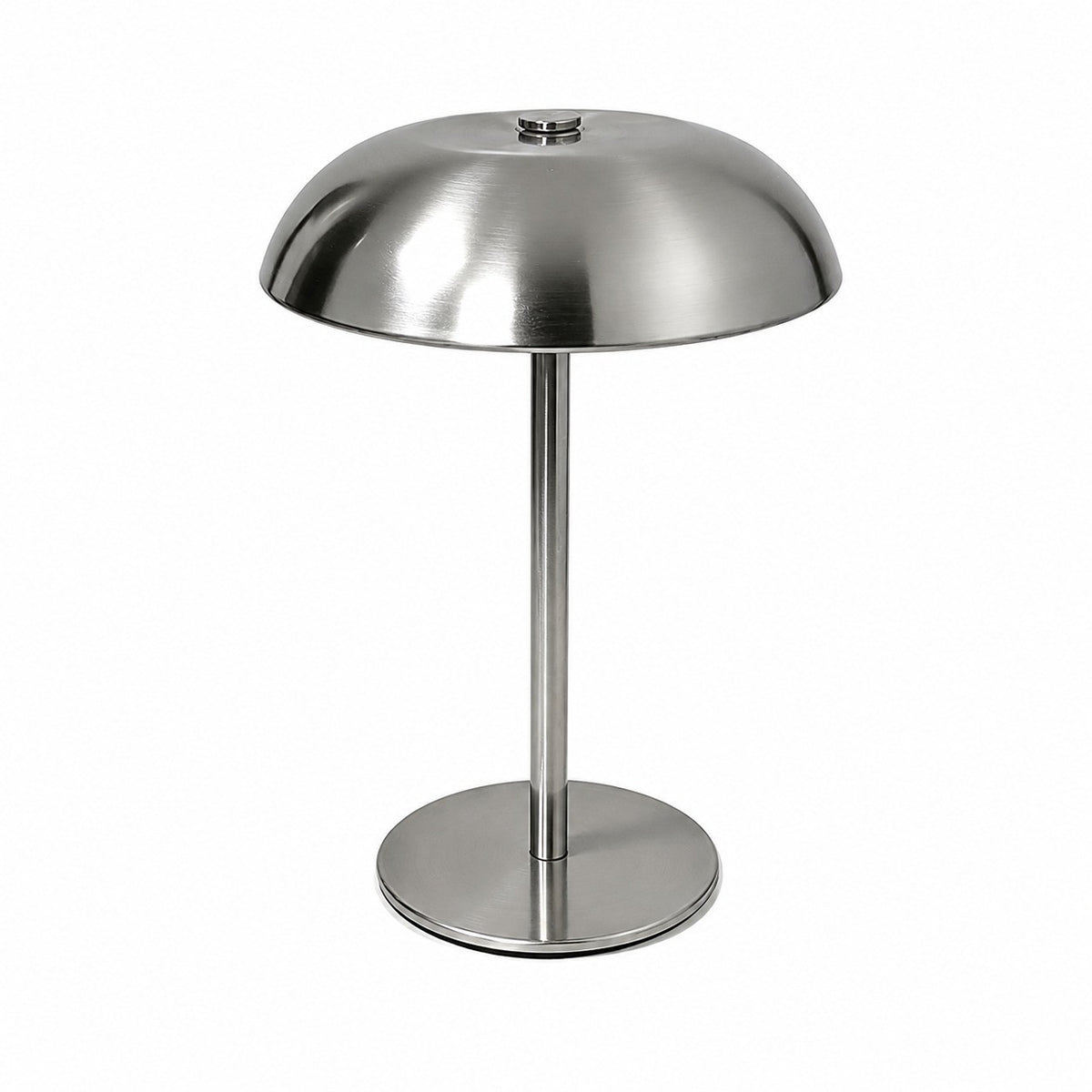 Metal Mushroom Table Lamp, American Retro, Night Light, for Bedroom Bar Hotel – Silver