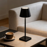 Rechargeable High-Footed Ambient Table Lamp, Metal, Touch Switch, for Restaurant Bar