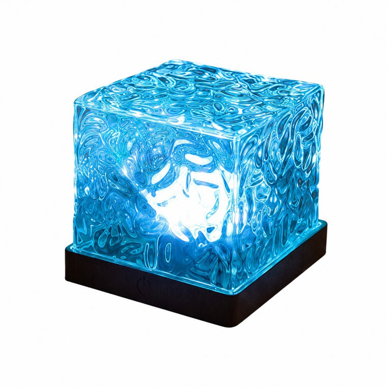 Water Ripple Night Light, Bedroom Mood Lamp, Romantic Couple Projection, 16 Colors, Touch & – High-quality water ripple lamp (rechargeable 16 colors) touch + remote control - adjustable brightness
