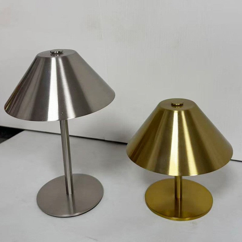 Tapered Metal Table Lamp, Nordic Bedside Night Light, Living Room Decor