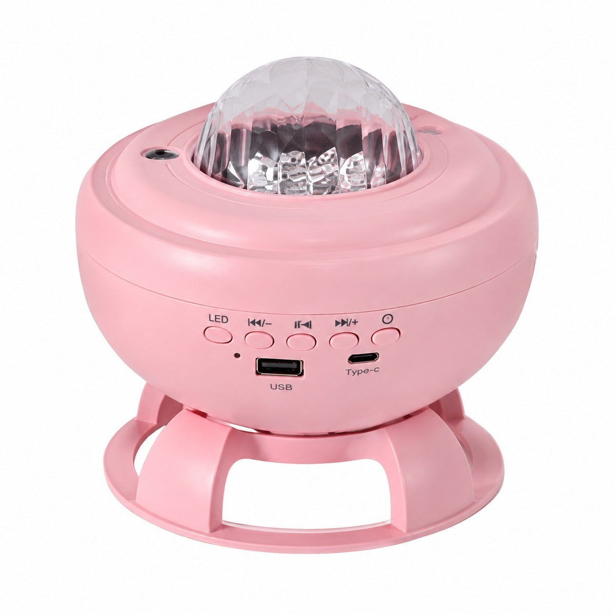 Bluetooth Speaker Aurora Lamp, Starry Sky Projector, Moon Light, Rechargeable Table Lamp – Rechargeable bluetooth speaker aurora pink