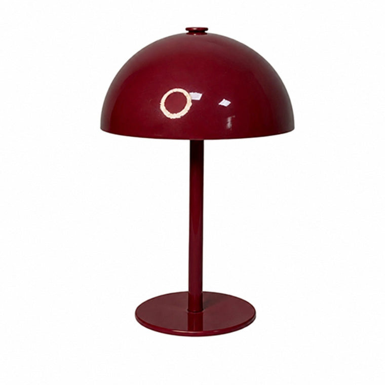 Retro Flower Bud Table Lamp, Metal Creative Design, Bedside Night Light for Bedroom Hotel – Red