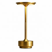 Rechargeable Outdoor Table Lamp, Touch Sensor Night Light, Color Changing, Metal, Modern – Aluminum ufo a-type, gold finish
