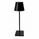 Metal Table Lamp for Living Room Bedroom, Long Stem Decorative Ambient Lighting, Home Bar – Black metal tall weights