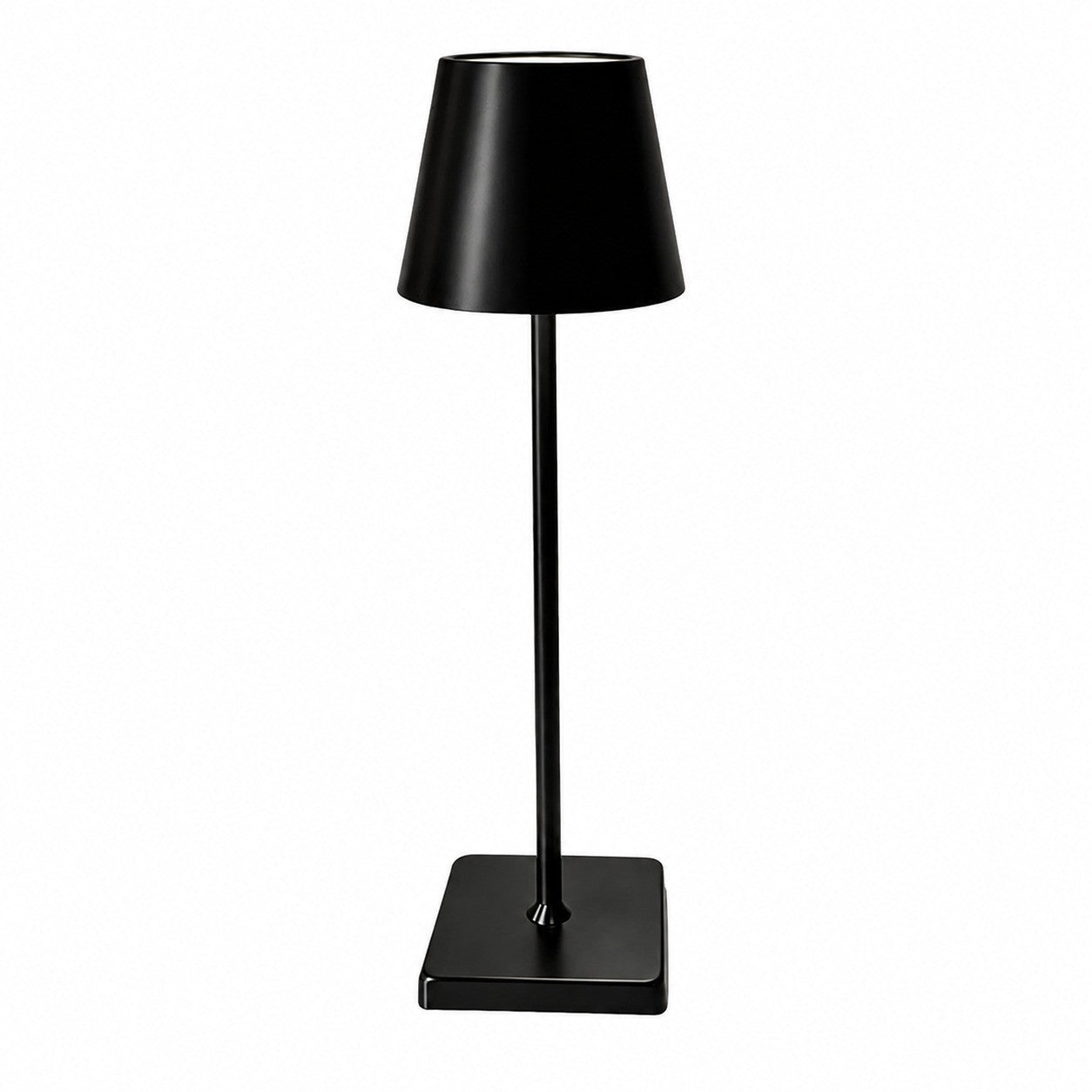 Metal Table Lamp for Living Room Bedroom, Long Stem Decorative Ambient Lighting, Home Bar – Black metal tall weights