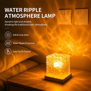Water Ripple Night Light, Bedroom Mood Lamp, Romantic Couple Projection, 16 Colors, Touch &