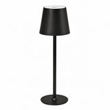 Metal Table Lamp for Living Room Bedroom, Long Stem Decorative Ambient Lighting, Home Bar – Black metal round tall lamp