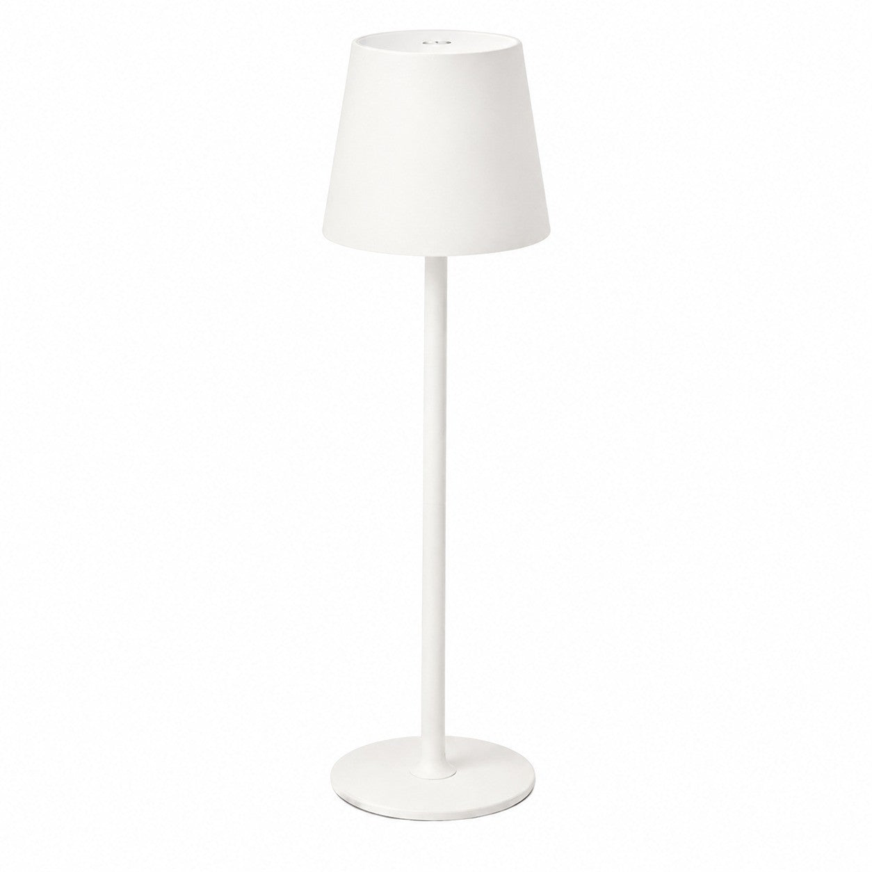 Metal Table Lamp for Living Room Bedroom, Long Stem Decorative Ambient Lighting, Home Bar – White metal round tall lamp