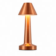 LED Dumbbell Night Light, Creative Decorative Table Lamp, Metal Nordic Style, Rechargeable – Dumbbell c style pointed head-silver