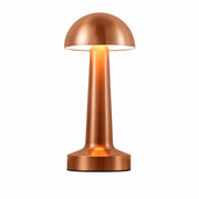LED Dumbbell Night Light, Creative Decorative Table Lamp, Metal Nordic Style, Rechargeable – Dumbbell b style mushroom head-silver